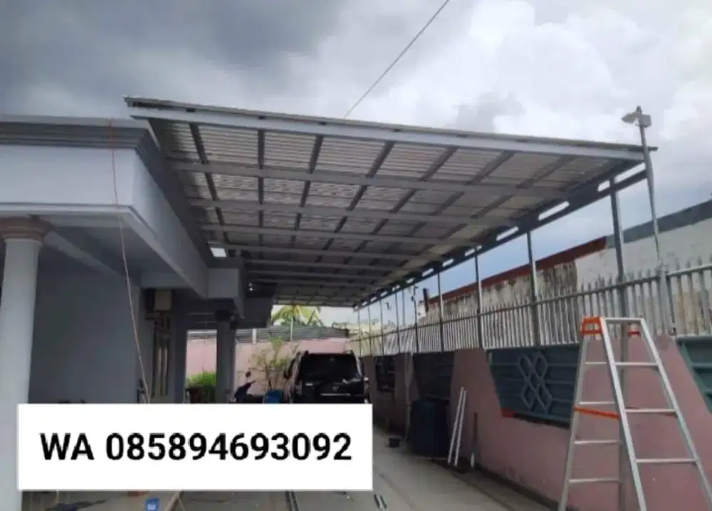 Kanopi kontruksi baja ringan