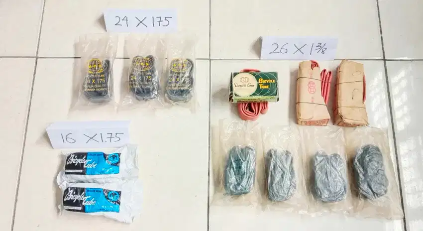 JUAL MURAH MERIAH & BARU 100% . BAN DALAM BARU . UKURAN SESUAI GAMBAR