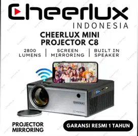 Proyektor Mini Cheerlux C8 Mirroring