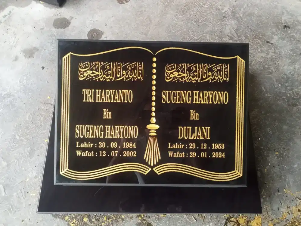 BATU NISAN UK 30*40 DUDUKAN 40X50