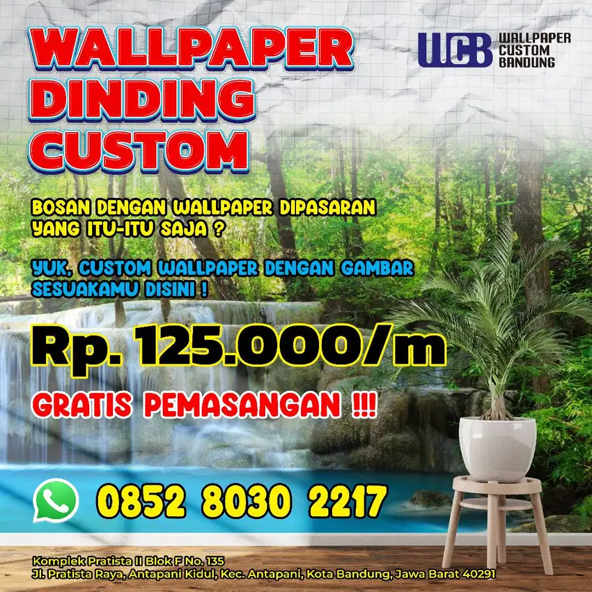 Wallpaper Custom Tema Batu Bata