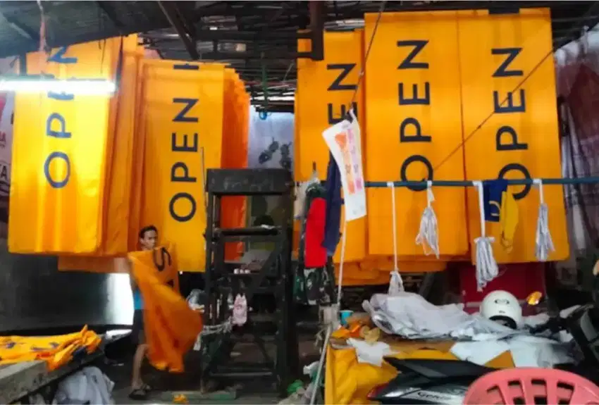Umbul Umbul Sablon baner pajak ijin reklame