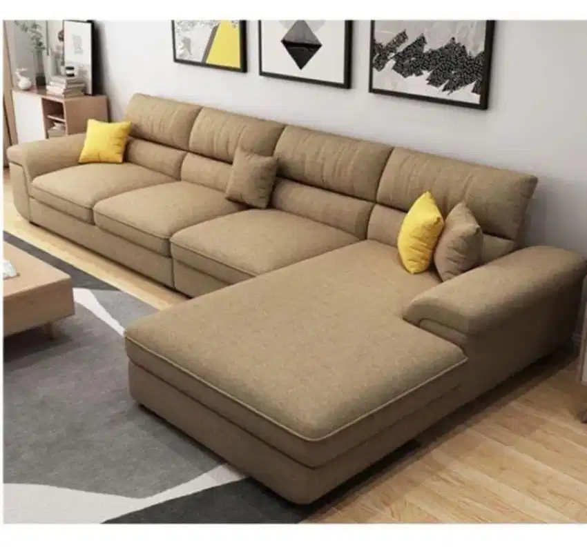 Sofa minimalis L ruang tamu