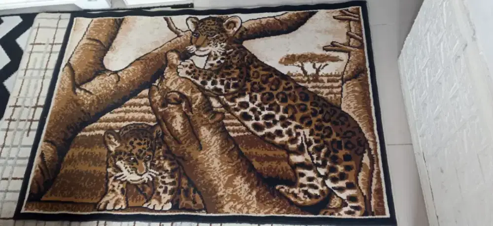 Dijual Karpet motive singa ukuran 1,06 x 1,5M