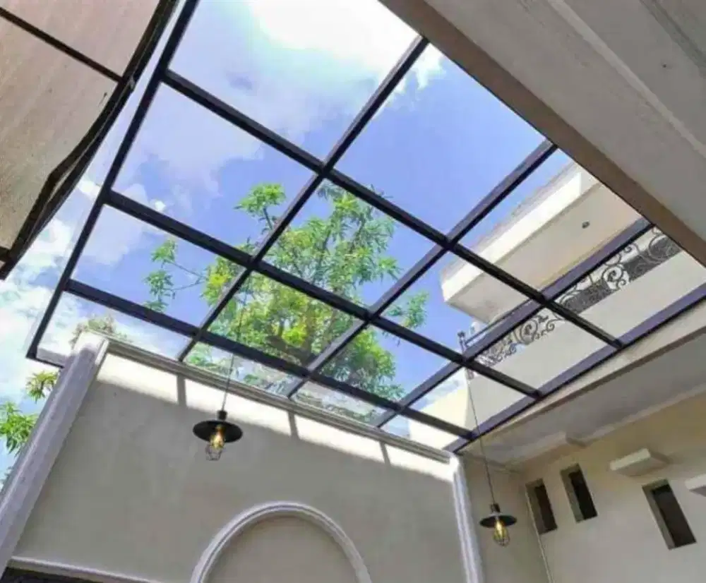 Canopy kaca modern greed