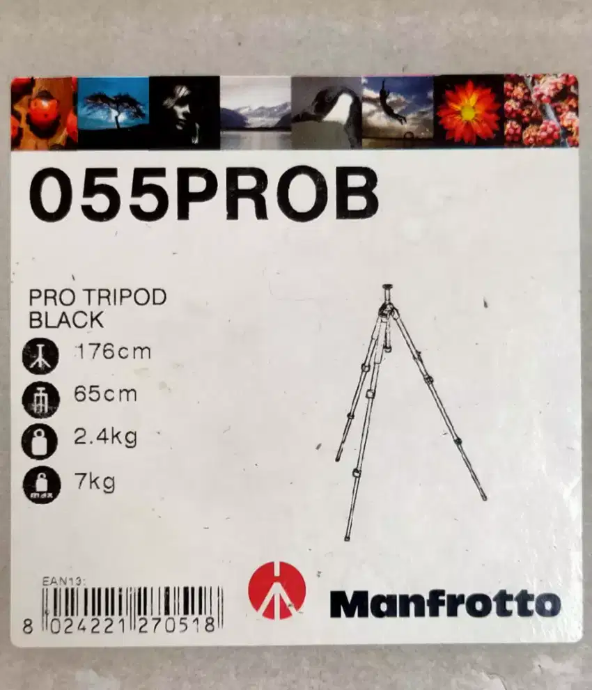 Tripot Manfrotto type 055PROB Professional Tripot Made in Italy!