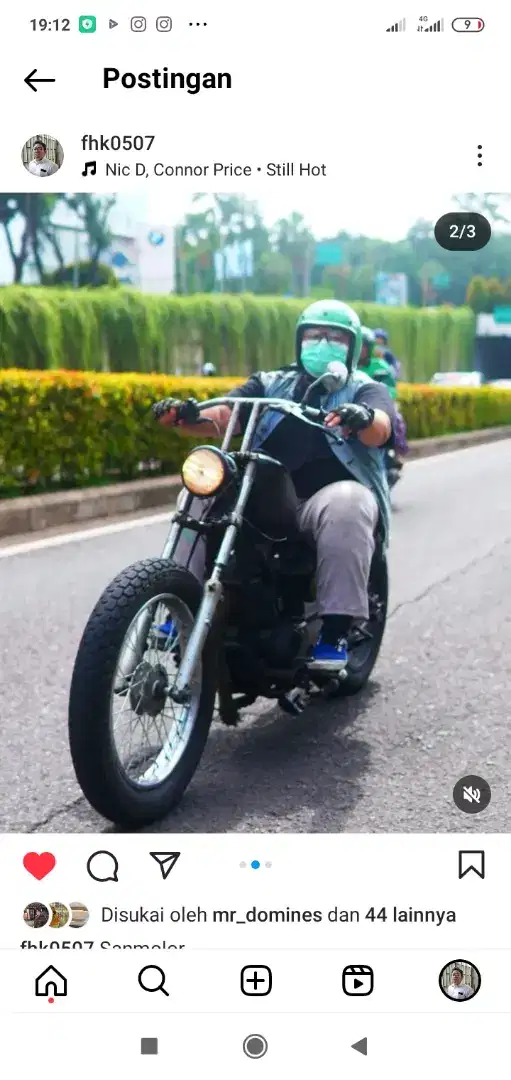 Rangka Chopper PNP mesin pulsar