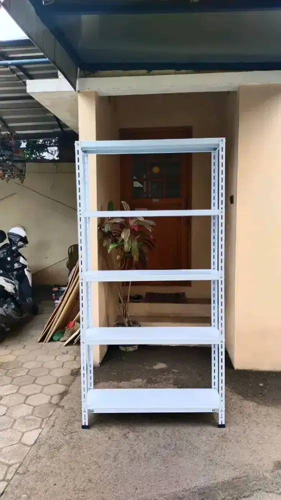 Rak besi siku lubang / rak gudang / rak susun / rak  besi serbaguna