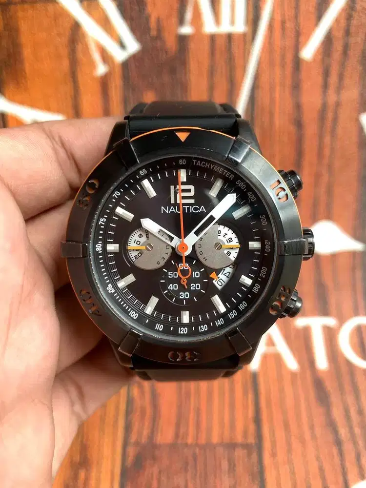 jam tangan nautica chronograph