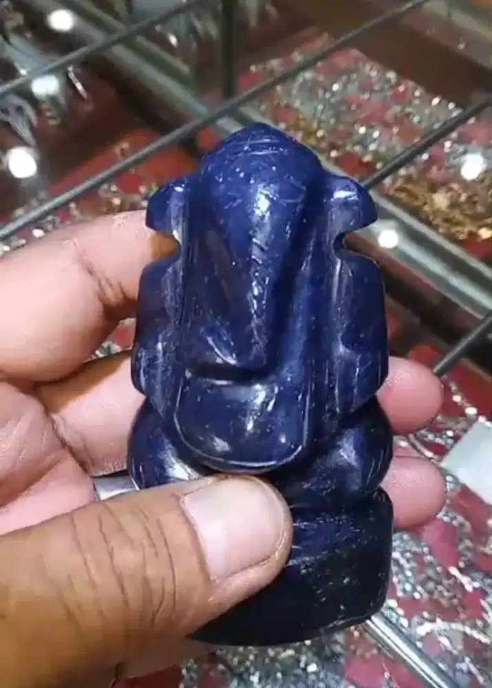 Batu Permata Sapphire Afrika Ganesha unik