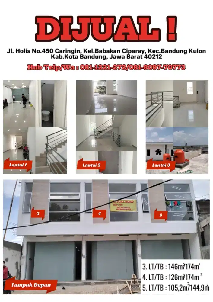 Bangunan ruko 2.5lantai