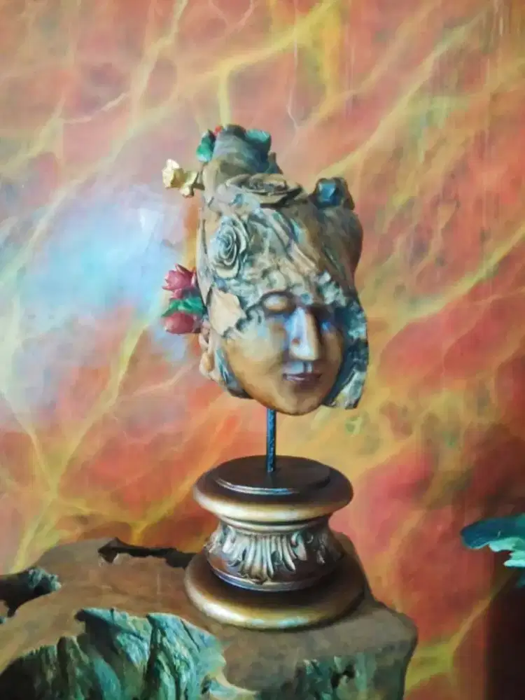 Patung Antik Ukiran Kayu Jati