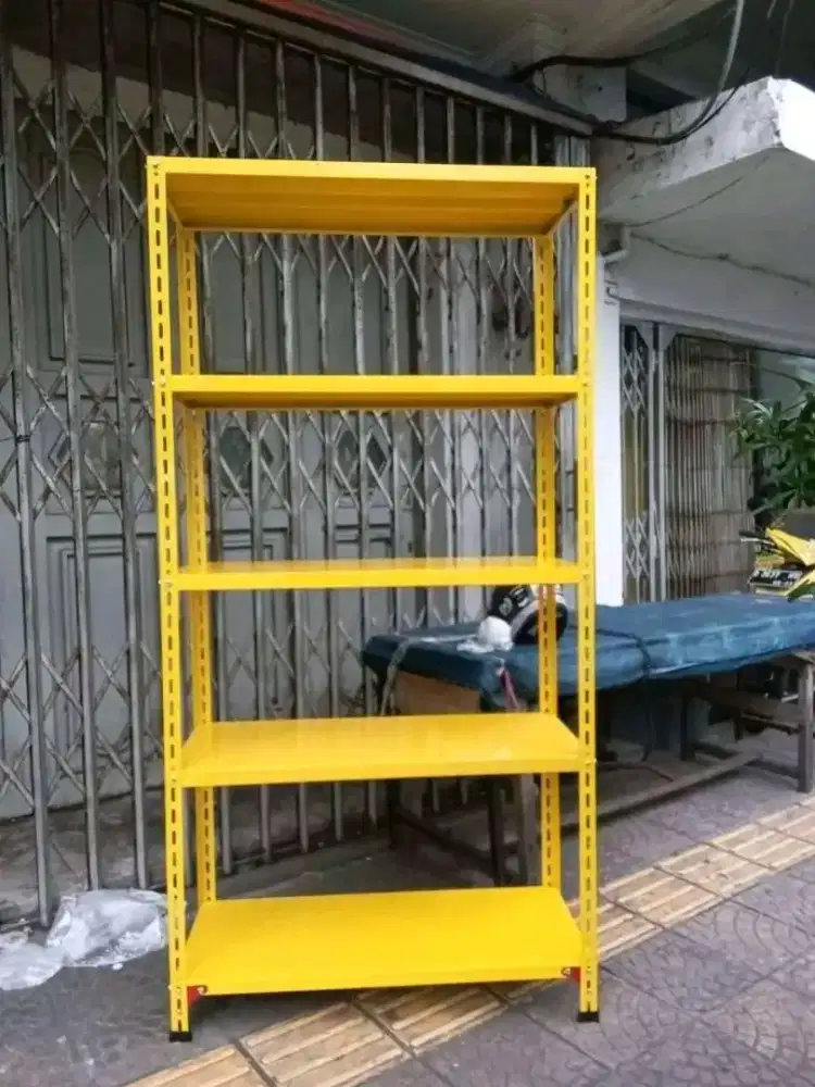 Rak besi siku lubang / rak gudang / rak susun / rak  besi serbaguna