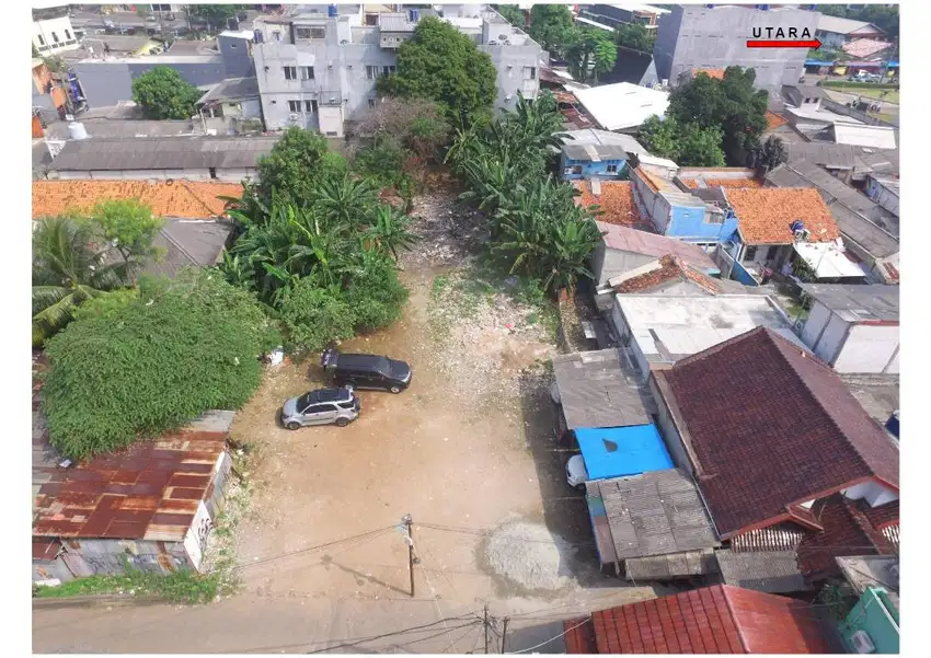 Tanah 1198 m2 Depan Pasar Kita Dekat UNPAM & RSUD Tangsel