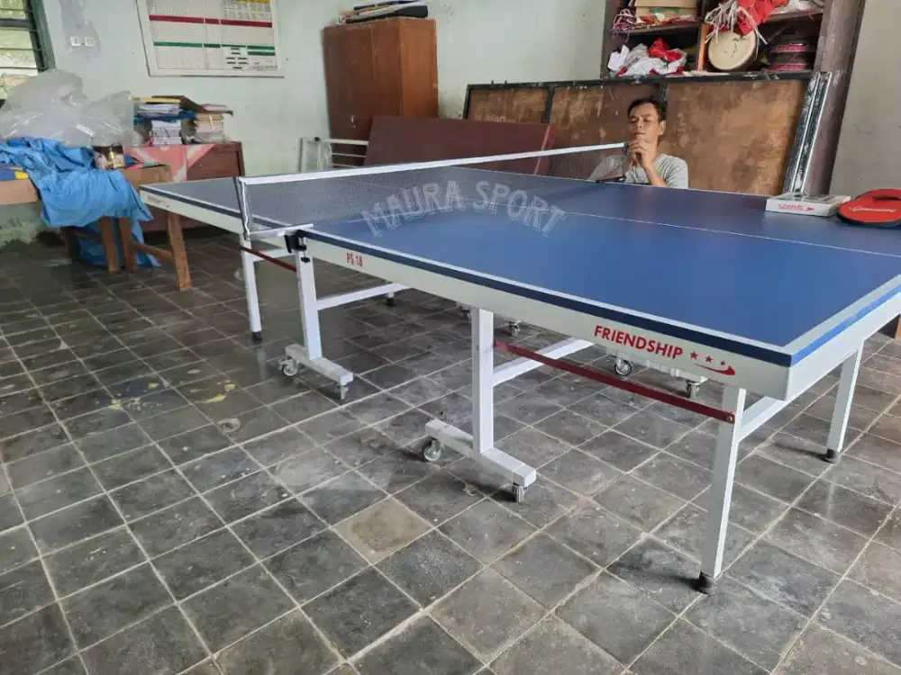 Tenis Meja Ping Pong, 15mm & 18mm, frame besi besar