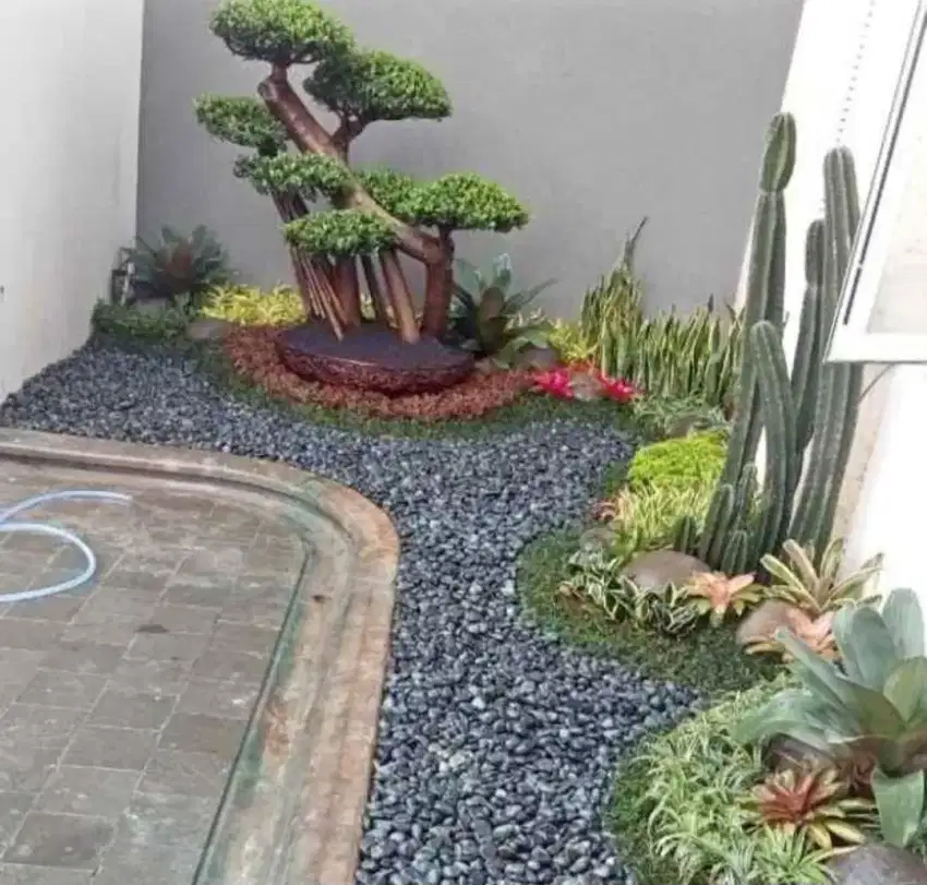 Pembuatan Taman Hias Depan Rumah