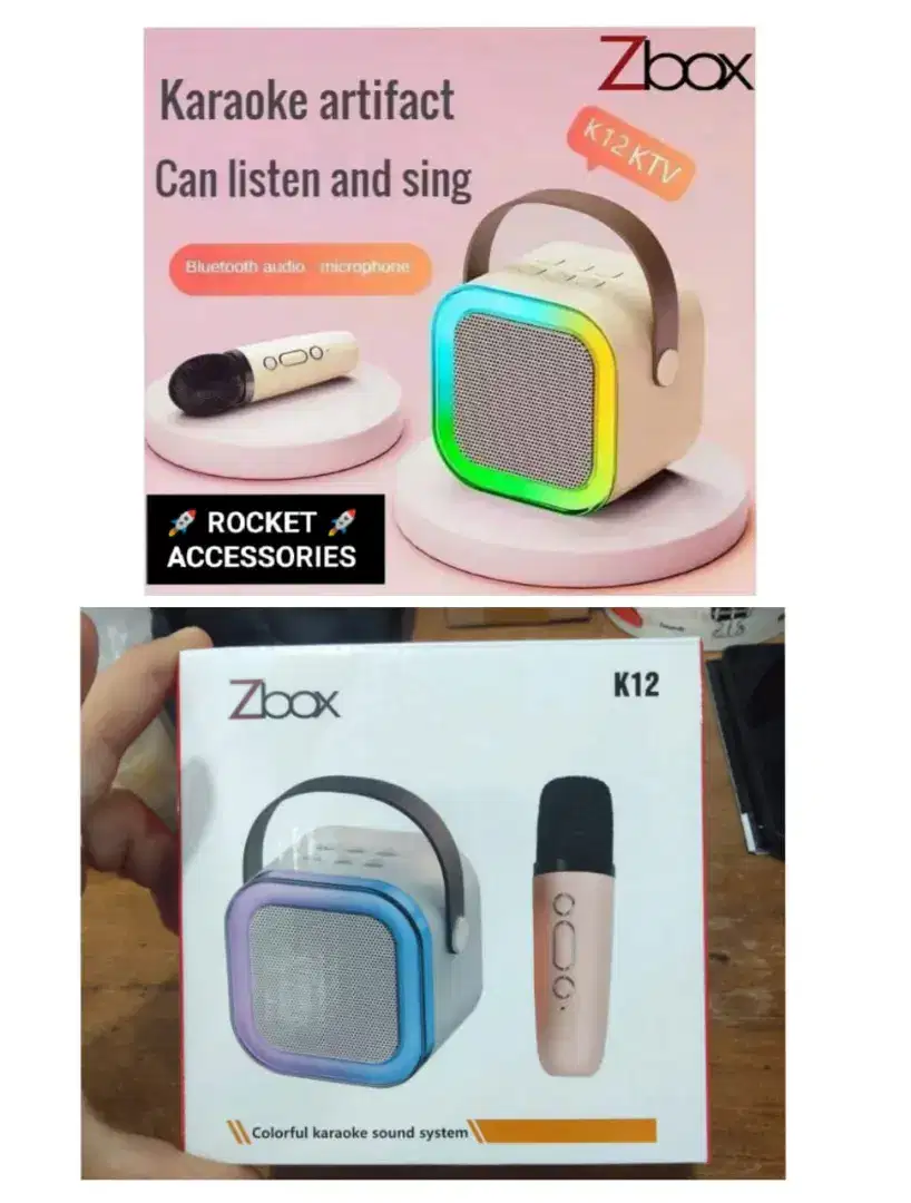 Speaker zbox k12 bluetoot karaoke