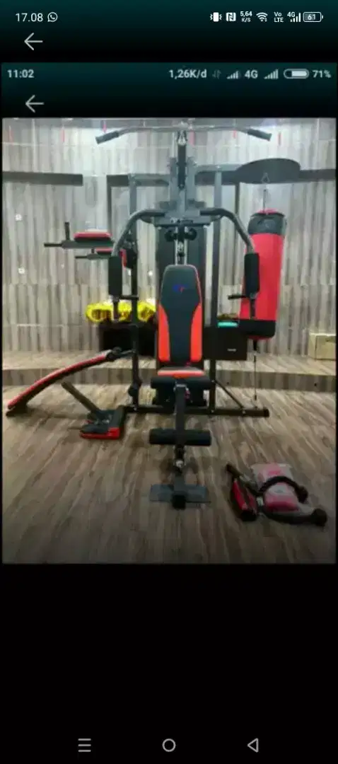 Alat fitness home gym 3 sisi samsak