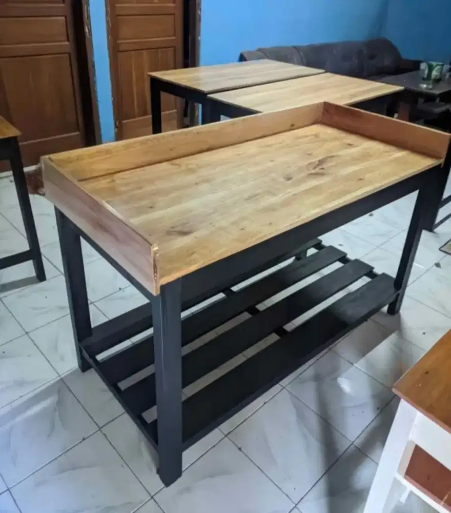 Meja Kompor Kayu Jati Belanda
