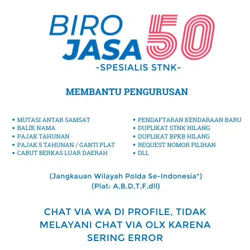 BIRO JASA STNK BEKASI (BIRO JASA 50)