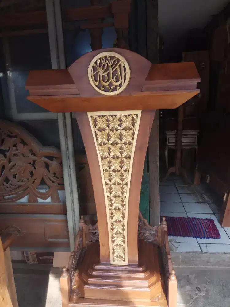 Mimbar podium masjid ready bisa COD