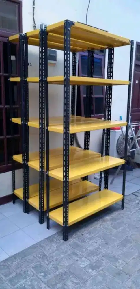 Rak besi siku lubang / rak gudang / rak susun / rak  besi serbaguna
