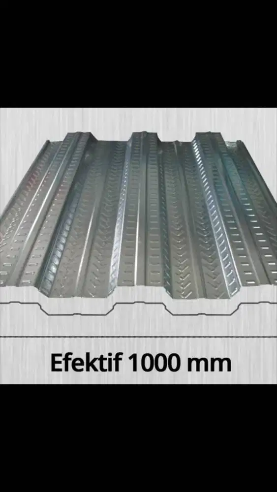 Bondek tebal 0.75 full nyata ketebalan real murah jogja