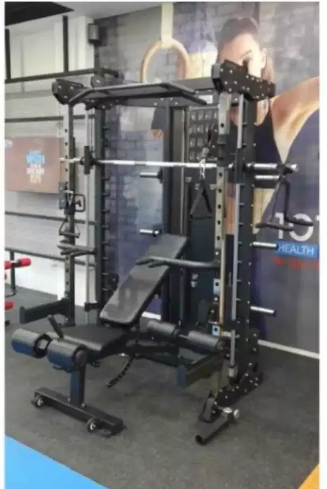 Alat fitness power rack besar smitch machine