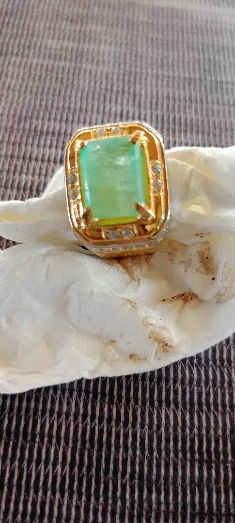 Cincin natural emerald beryl zamrud