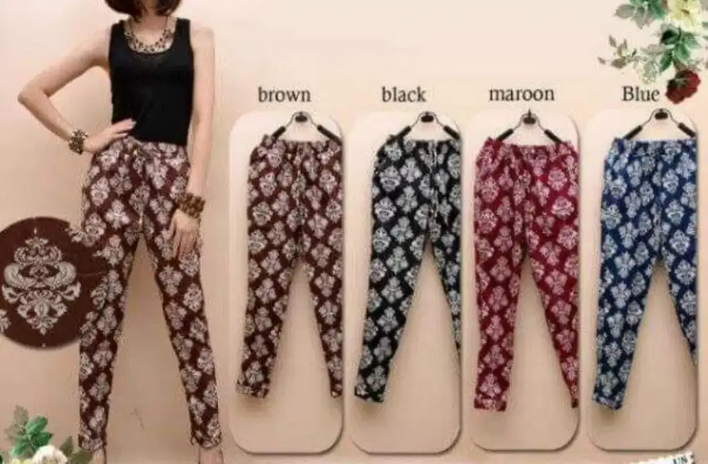 Celana Panjang motif Batik
