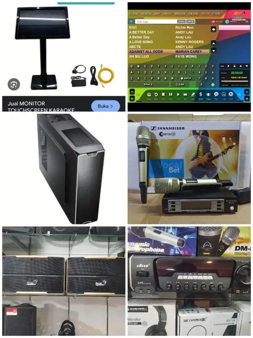 Paket karaoke DAT audio Android youtube