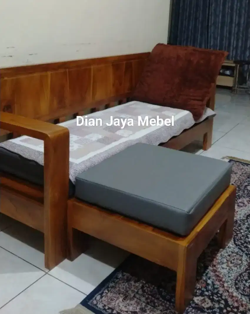 Kursi sofa jati