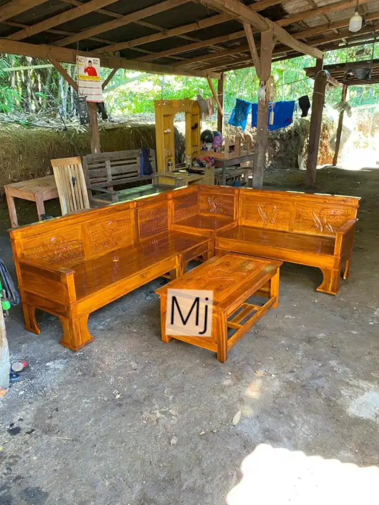 Kursi tamu kursi sudut kursi L kursi teras meja tamu meja minimalis