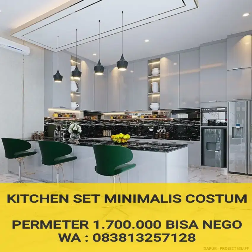 KITCHEN SET MINIMALIS TERBARU TERMURAH DAN BERGARANSI