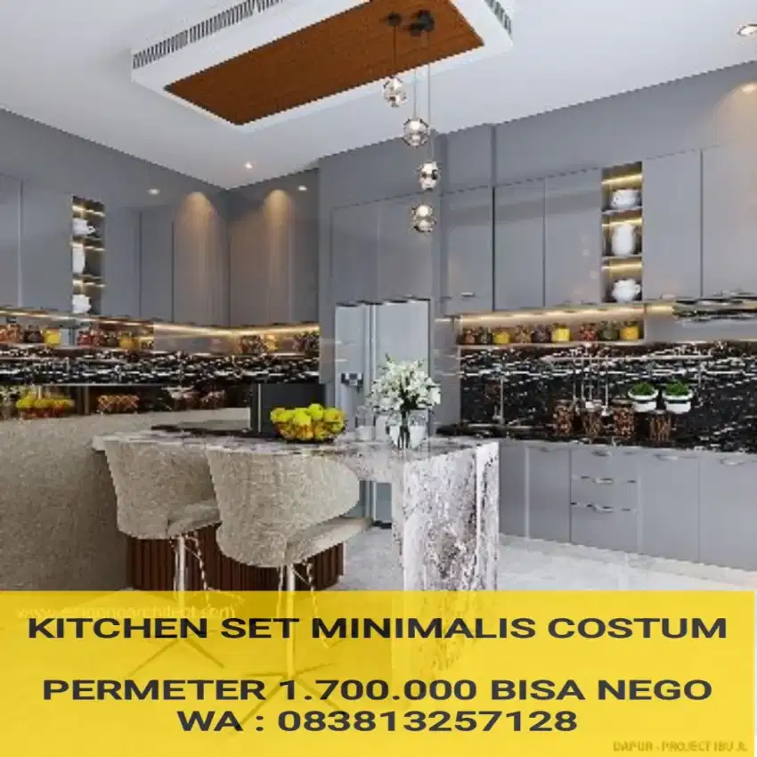 KITCHEN SET MINIMALIS TERBARU TERMURAH DAN BERGARANSI