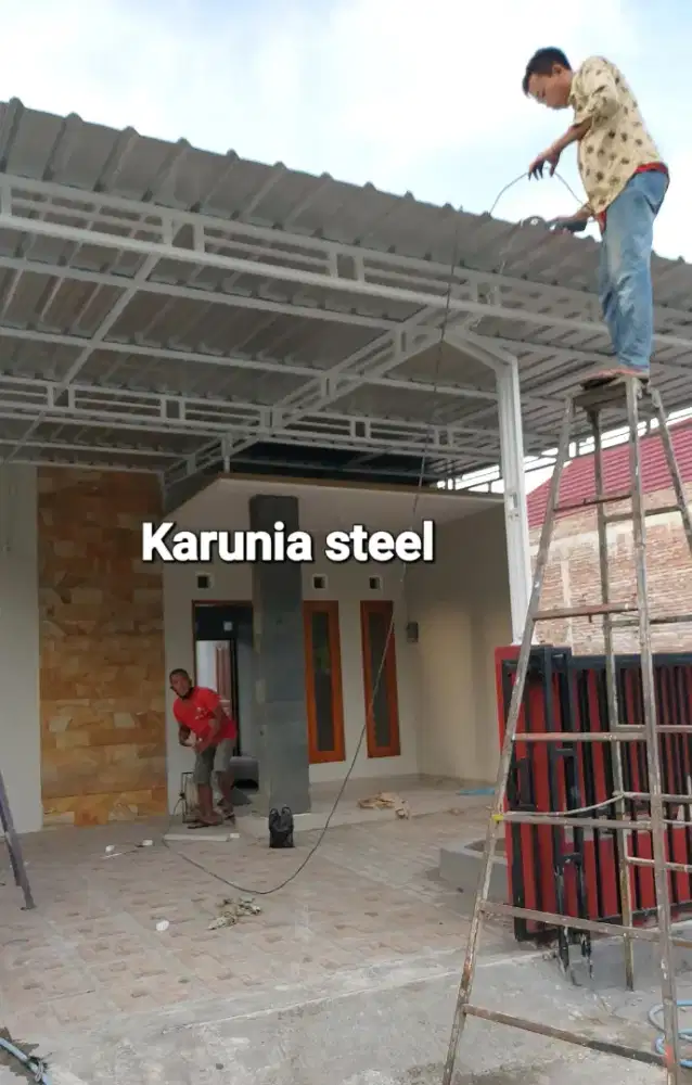 Kanopi murah 275rb/m² holo 40x40 tebal 1,6 berkwalitas harga trpasang