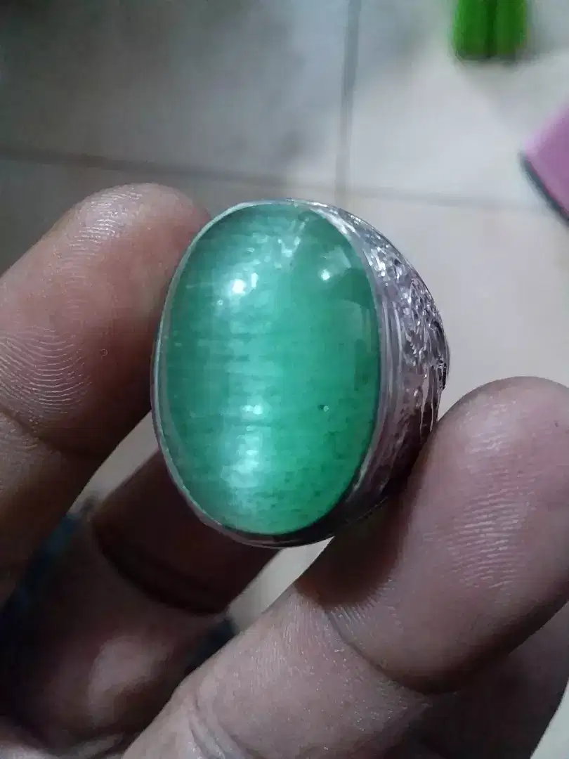 Batu zamrud/jamrud (cat eye) kalimantan