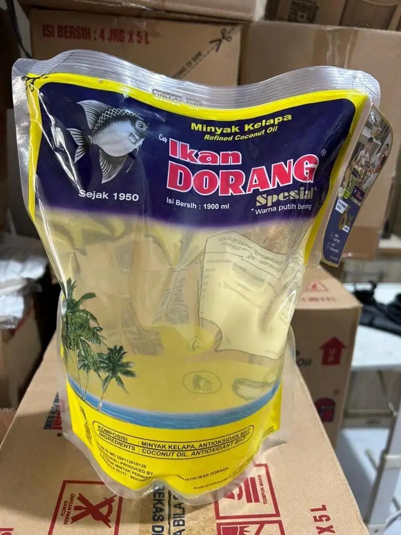 Minyak Goreng Kelapa Ikan Dorang Special 1.9 Liter Pouch