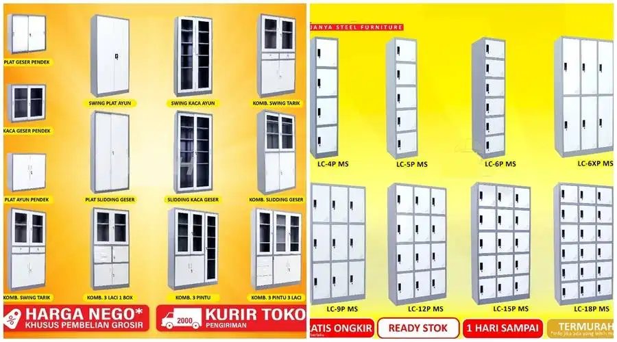 Lemari Arsip loker LOCKER Besi Filling Cabinet Lemari Kabinet Kerja