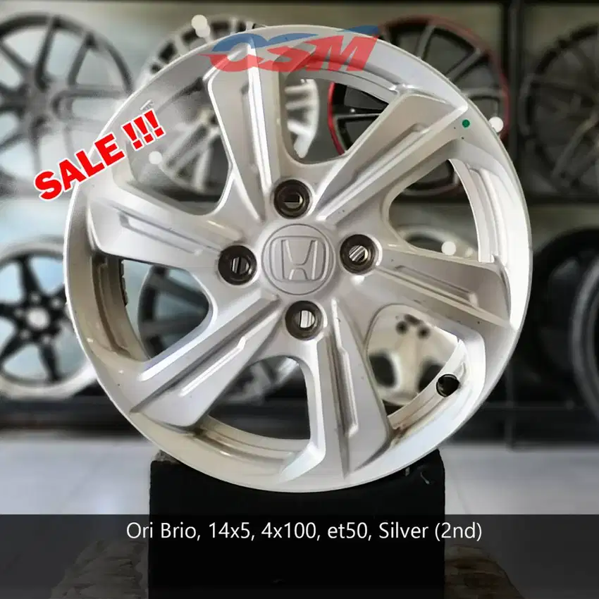 SALE!! Velg ORI Brio, R14. Utk Brio,Calya,Sigra,Jazz,Mobilio,Agya,Ayla