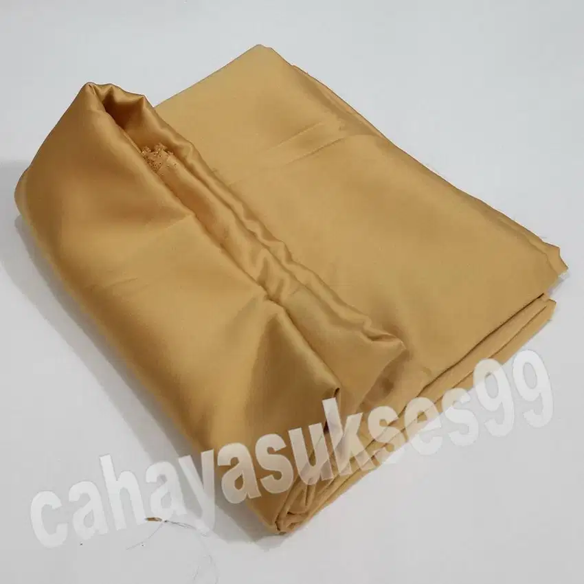 Bahan Kain Polyester Kuning Kain Perca Souvenir Craft Kerudung