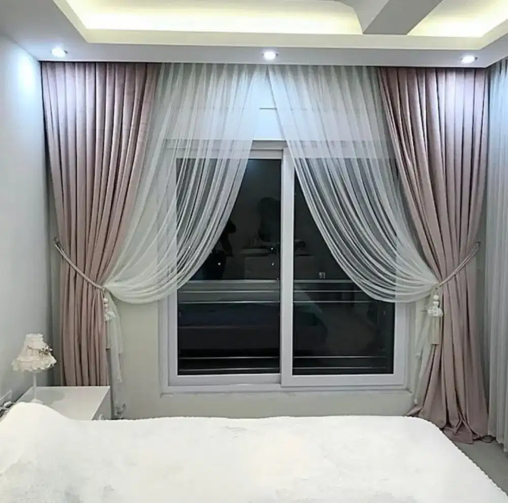 Gorden Mewah Bahan Berkualitas Gordyn Blackout Custom