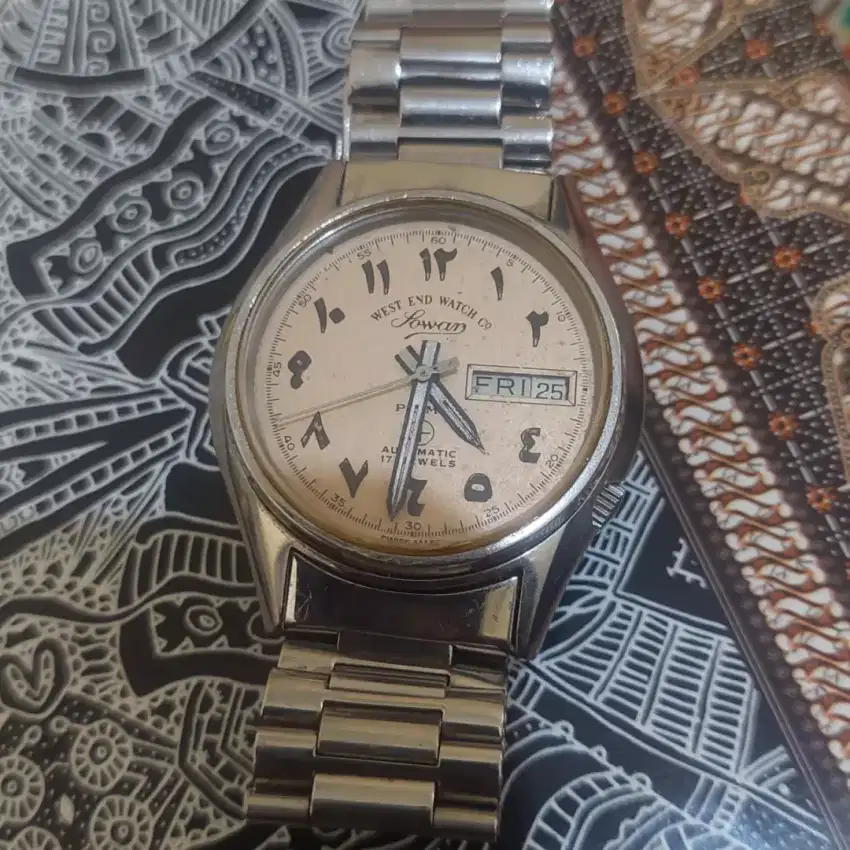 Jam Tangan Sowan West & Watch Automatic dg index Arab Original Swiss