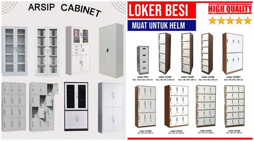 Lemari Besi Sliding - Besi Geser loker LOCKER Arsip File / Buku / Obat