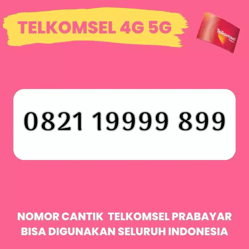 Nomor Cantik SIMPATI TELKOMSEL Kartu Perdana Simpati Cantik 999999