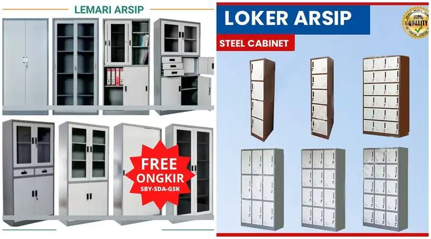 Lemari Arsip Besi loker LOCKER Besi | Filling Kabinet Dokumen File Kan