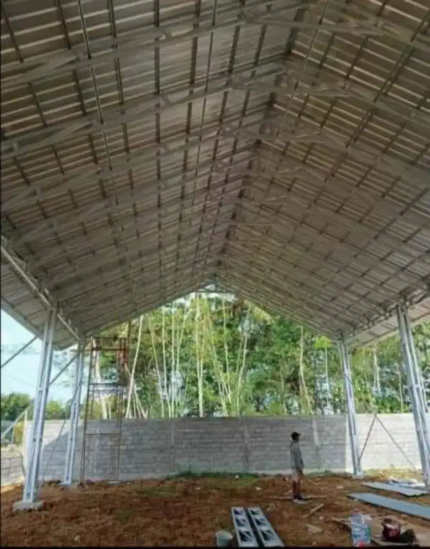 Rangka Baja Ringan Terpasang