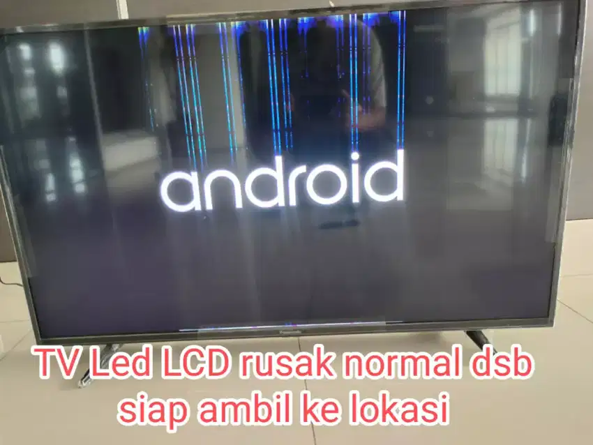 Terima tv led lcd rusak normal