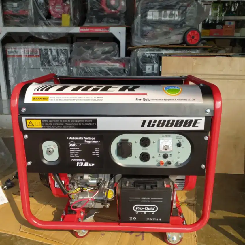 Mesin genset tipe 8800 Tiger pake statar