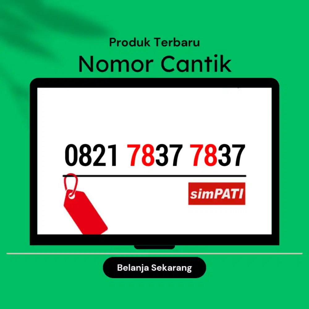 NOMOR CANTIK TELKOMSEL 7837 7837